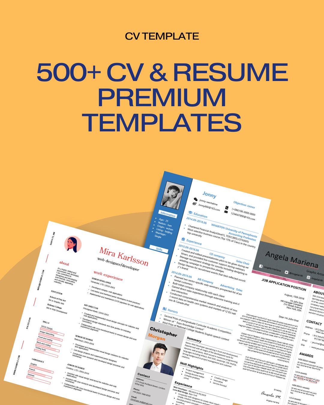 500+ CV and Resume Premium Templates - 500+ CV and Resume Premium Templates